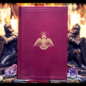 1923 FREEMASONRY Book Morals and Dogma Masonic Mason Albert Pike Ancient Egypt Secret Society Illuminati 33rd Degree Gift Occult