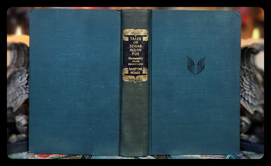 1944 Edgar Allan Poe Tales – Vintage Book With Wood Engravings - Etsy