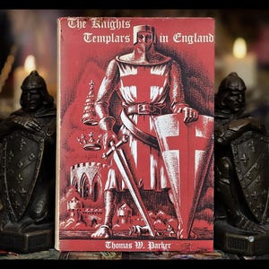 KNIGHTS TEMPLARS Freemasonry Templar Book &quot;Very Rare&quot; The Crusades Antique Vintage Knights Templar Book Secret Society Masonic Collectors
