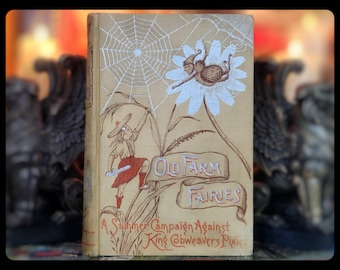 1895 Fairy Tale Book Plant World Pixies Goblins Elves Mythology Occult Old Farm Fairies