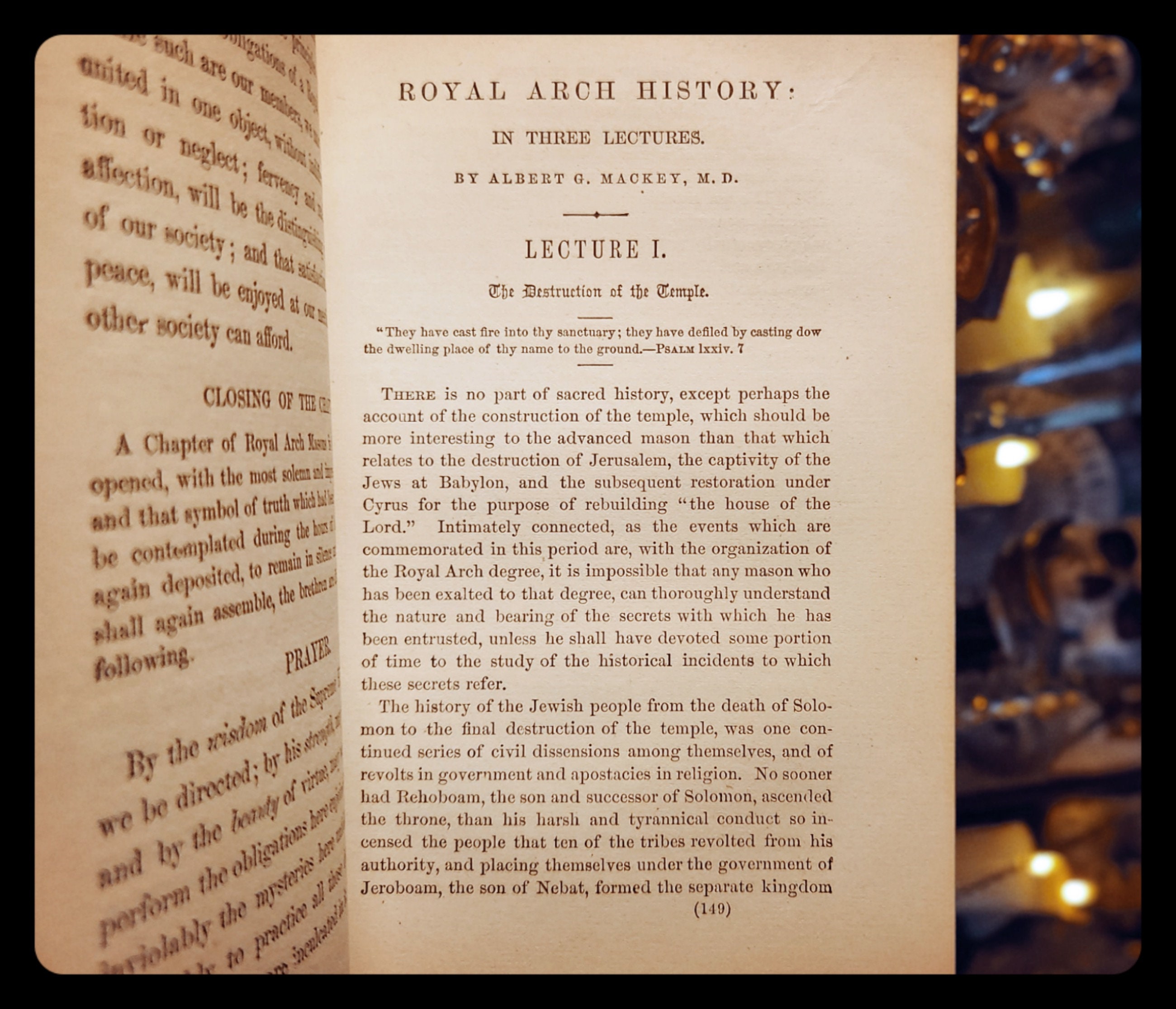 1874年フリーメイソン関連書籍：ロイヤル・アーチ、フリーメイソンの