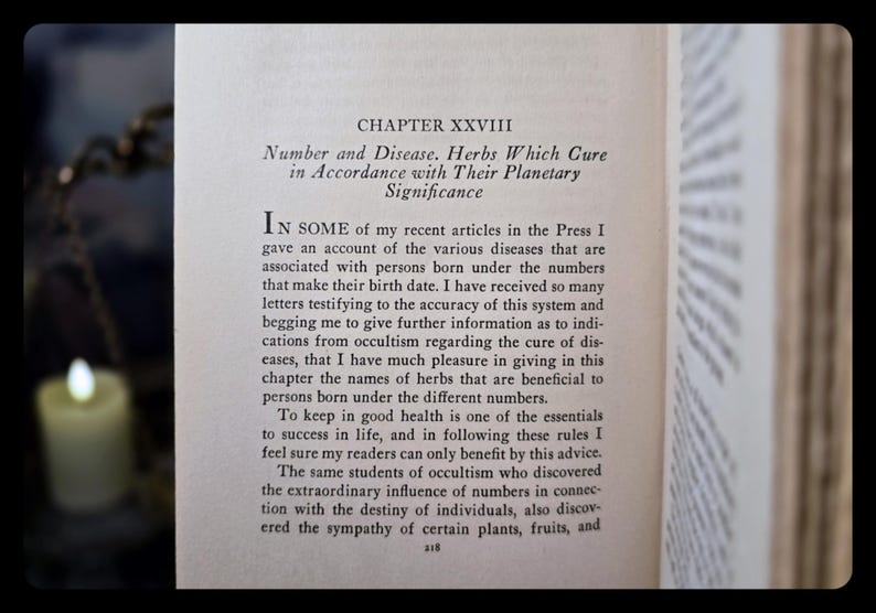 1932 Cheiro's Book of Numbers: Numerology, Astrology, Herbalism, Occult, Magic, Metaphysical Complete and Revised