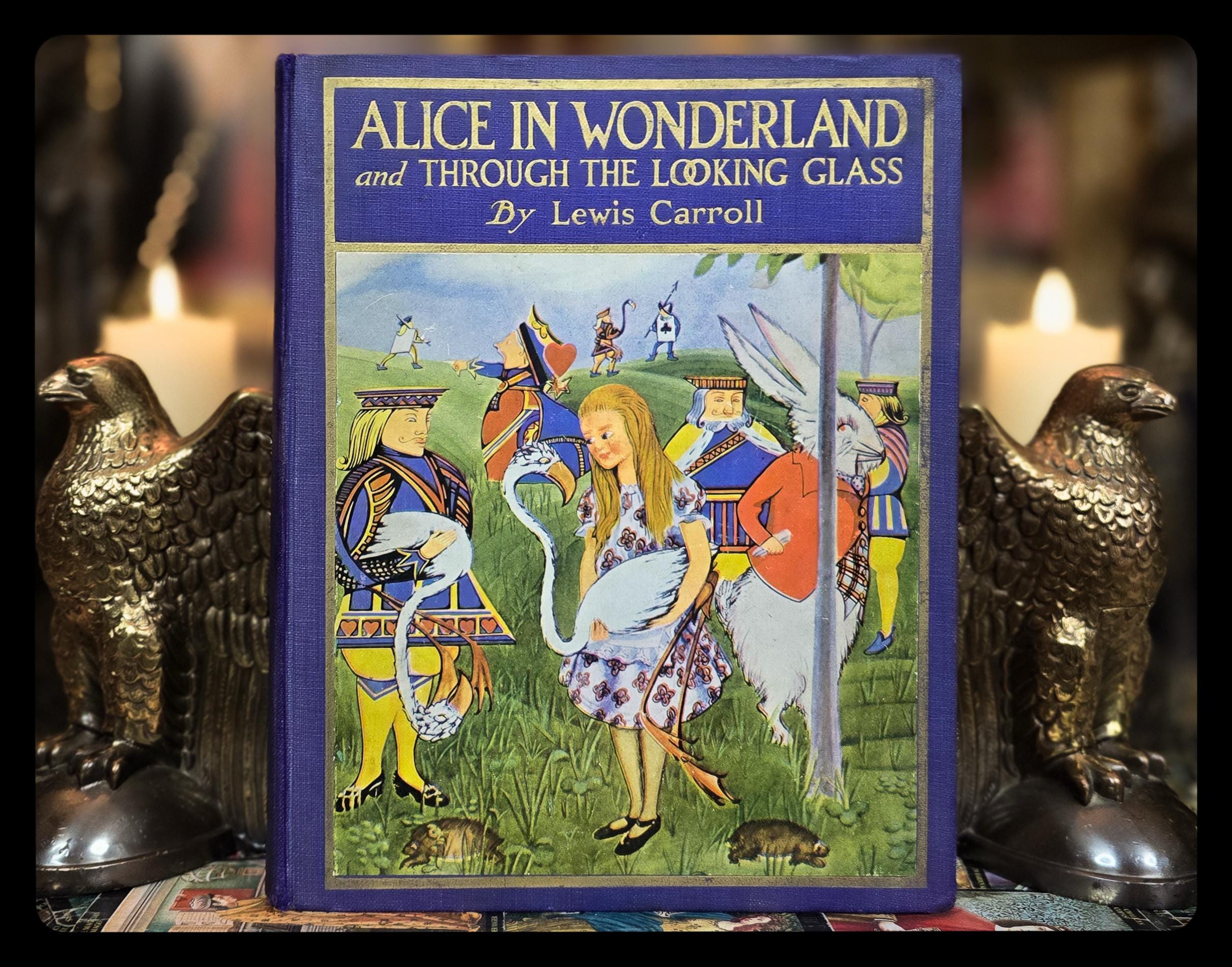 1926 ALICE IN WONDERLAND 1st Edition Thus Through the Looking