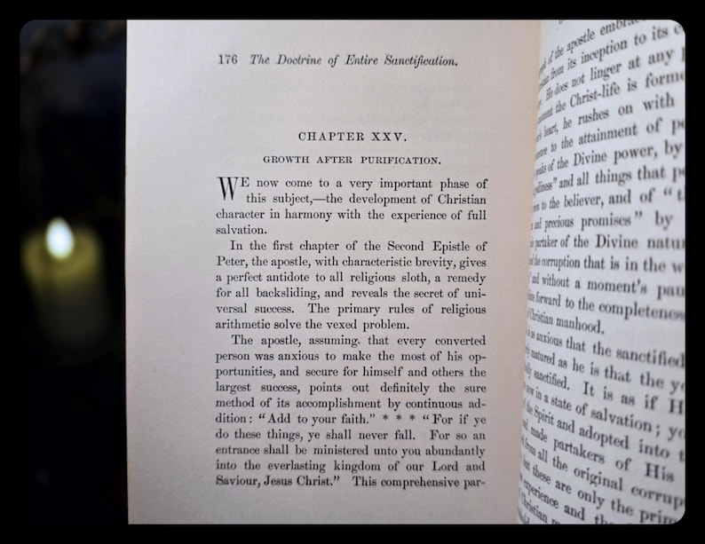 1895 Spiritual Book Enoch Signed Bible Genre Christian Jesus Entire Sanctification Rev W. Jones