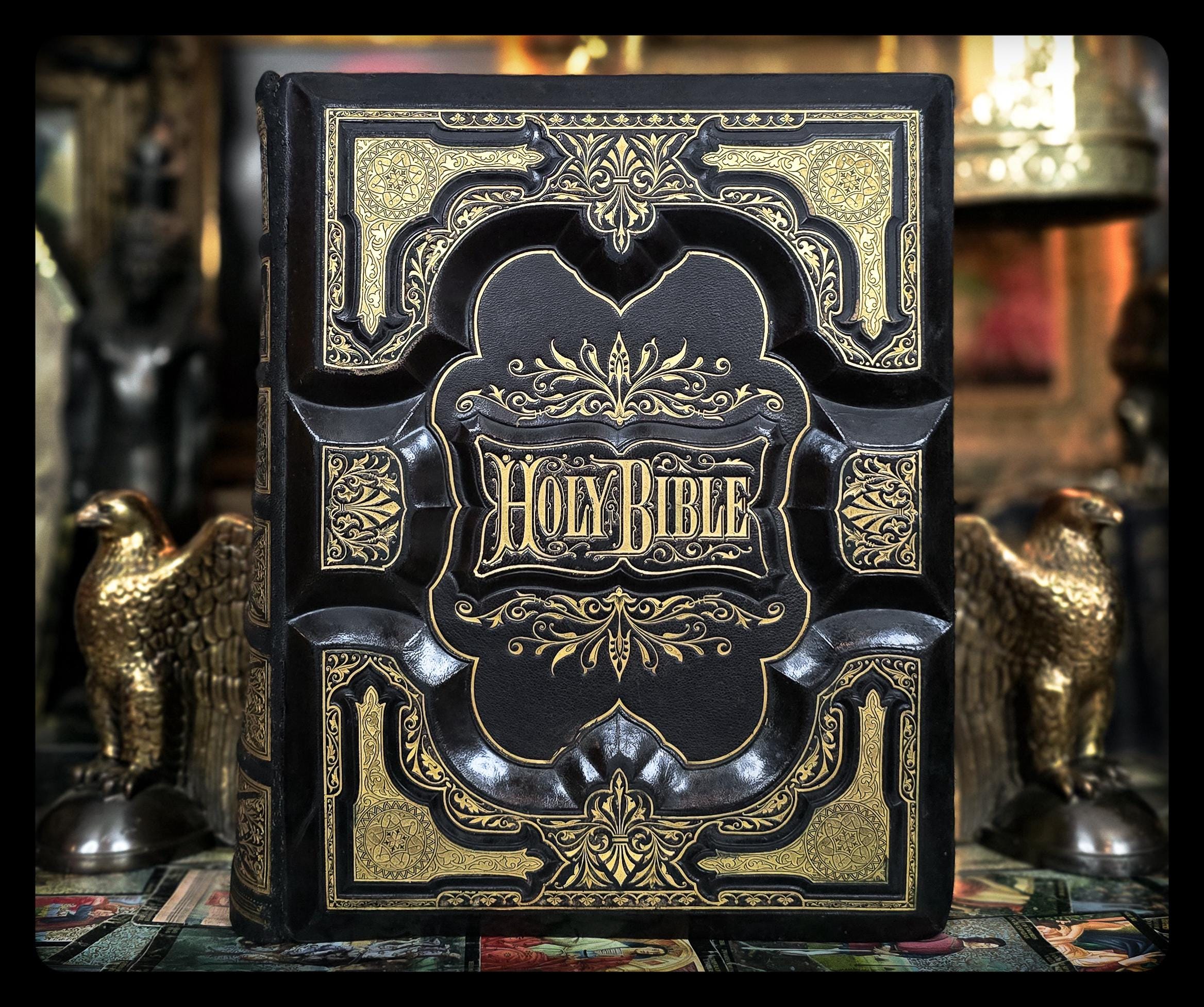 1873 HUGE Holy Bible 15 Lbs Arc of the Covenant Old & New