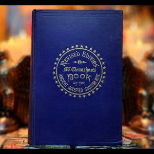 1914 FREEMASONRY Scottish Rite Book 33RD &quot;Very Rare&quot; Angels Knights Templar Book Antique Vintage Masonic Secret Society Book Art Artwork