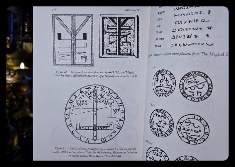 Lesser Key of Solomon Occult Grimoire, Magick Book Necromancy Witchcraft