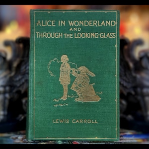 1930 Alice in Wonderland Book Through The Looking Glass Art Artwork Lewis Carroll Antique Vintage Adventures Fairy Tale Tales Gift