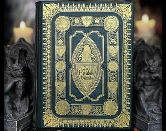 1874 Witches Mythology Occult Book Witchcraft Sorcery Ingoldsby Legends Magic Gothic Macabre Horror