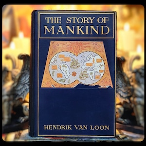 1922 Story of Mankind Viking Book Norse Mythology Norseman Ancient Egypt Buddha Spiritual Book Medieval Antique Vintage Viking Gift