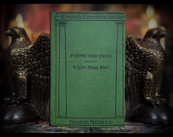 1898 Edgar Allan Poe Poems and Tales, Antique Riverside Press Edition
