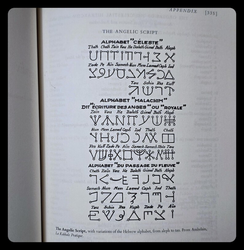 Book of Angels Occult Grimoire Book Magic Spells Metaphysical Angel Astrology