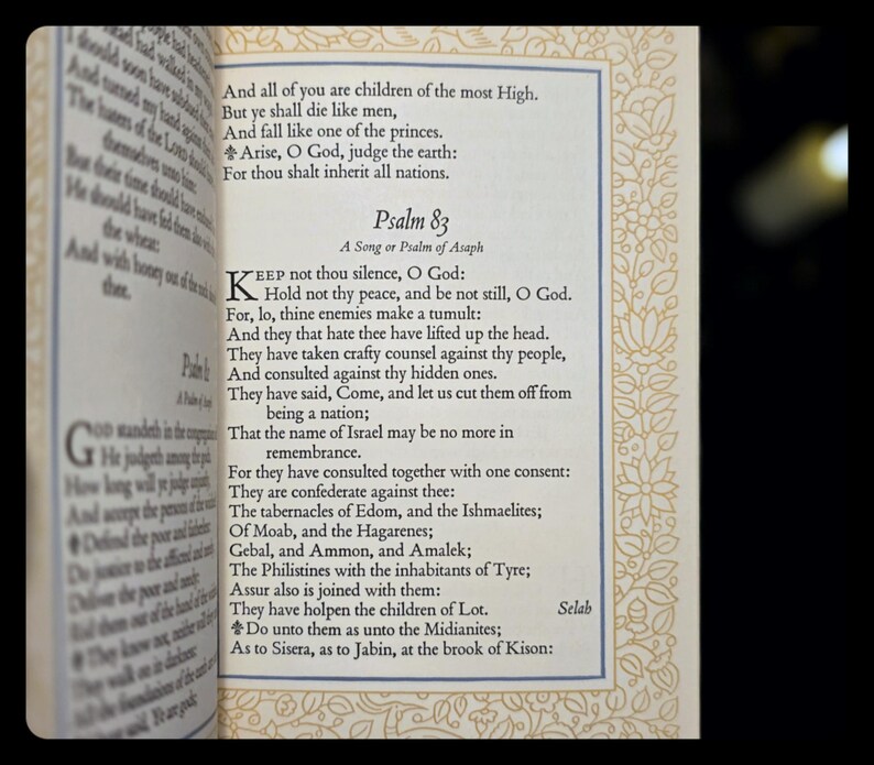 Book of Psalms King James Bible Old Testament Psalter Jesus Christ Christian Catholic Spiritual