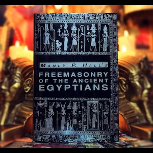 Freemasonry Ancient Egypt Book Magick Manly P Hall Secret Society Book Occult Book Egyptian Metaphysical Book Vintage