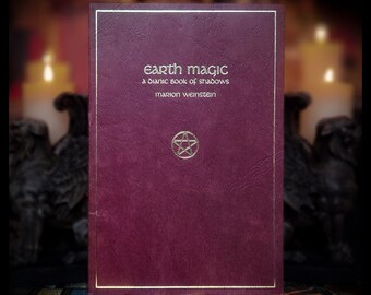 EARTH MAGIC Witchcraft Book of Shadows Occult Spells Spirit Communication Vintage Magic Esoteric Book Metaphysical Mythology Book