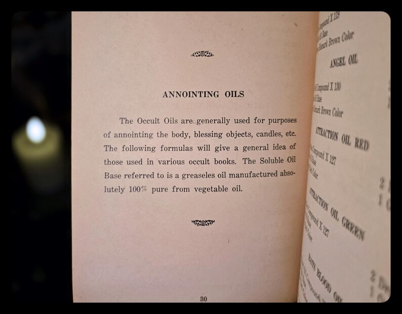 1940 Book of Formulas Occult Witchcraft Magic Recipes Metaphysical ...