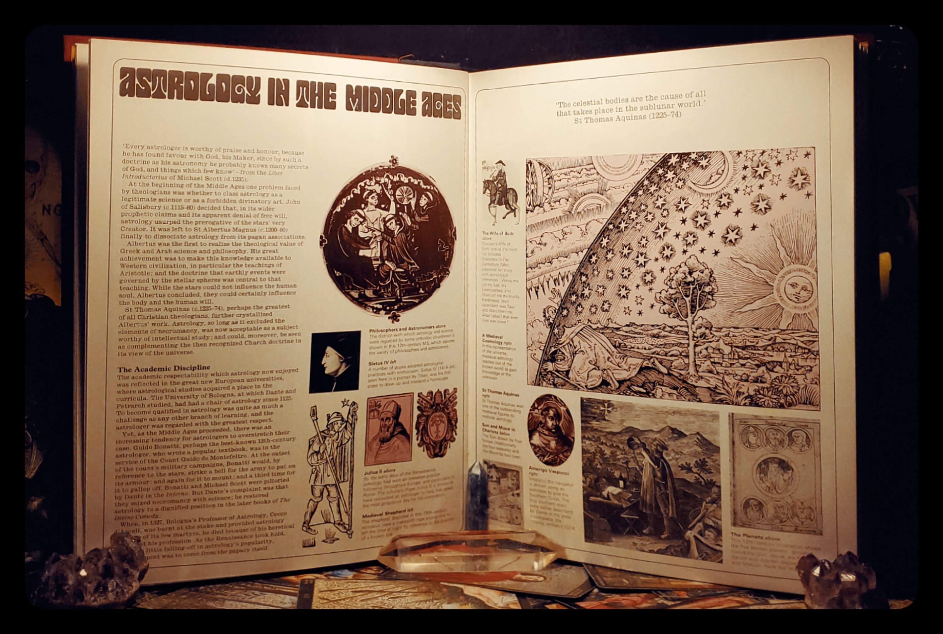 The Compleat Astrologer Book, Illustrated Divination, Vintage