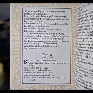 Book of Psalms King James Bible Old Testament Psalter Jesus Christ Christian Catholic Spiritual