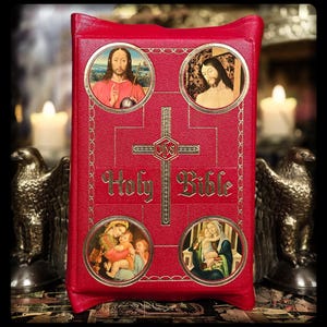 Holy Bible King James Old New Testament Spiritual Book Moses Antique Vintage Gift Metaphysical Catholic Christian Religious Jesus Christ