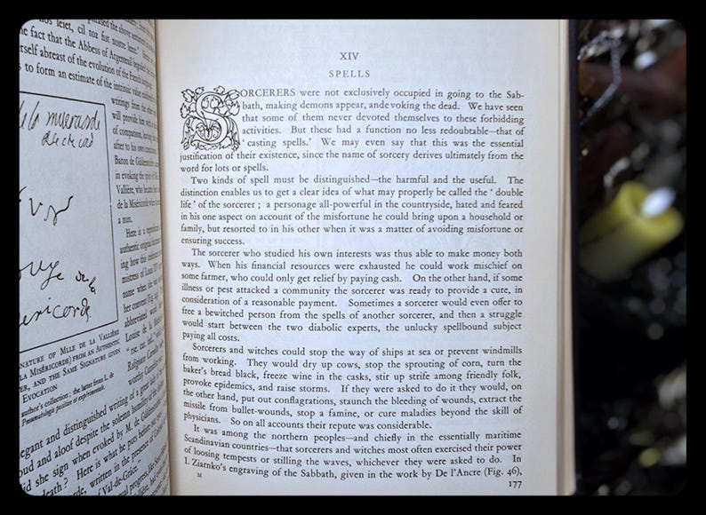 WITCHCRAFT MAGIC Occult Book Sorcery Divination Necromancy Astrology Metaphysical Esoteric Book Clairvoyance Witch Alchemy Gift Book