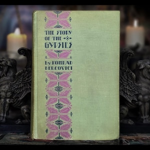 1928 GLI ZINGARI Libro Streghe Stregoneria Occulto Cartomanti Divinazione Antico Vintage Antico Egitto Storia Zingara Mitologia Rumeno