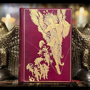 1911 Fairy Tale Book 1st Edition All Sorts of Stories Book Magic Andrew Lang Antique Greek Mythology Book Victorian Art Violet Grimms Gift