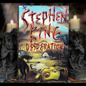 STEPHEN KING DESPERATION 1. wydanie 1. druk Vintage Novel Horror Movie Collectors It The Shining Carrie Misery Autor Pierwszy