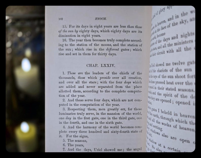 Book of Enoch Ethiopian Bible Astrology Angels Sorcery Divination Occult Spiritual
