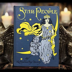 1910 Star People Fairy Tale Book Zodiac Astrology Antique Greek Mythology Book Astronomy Magic Art Artwork