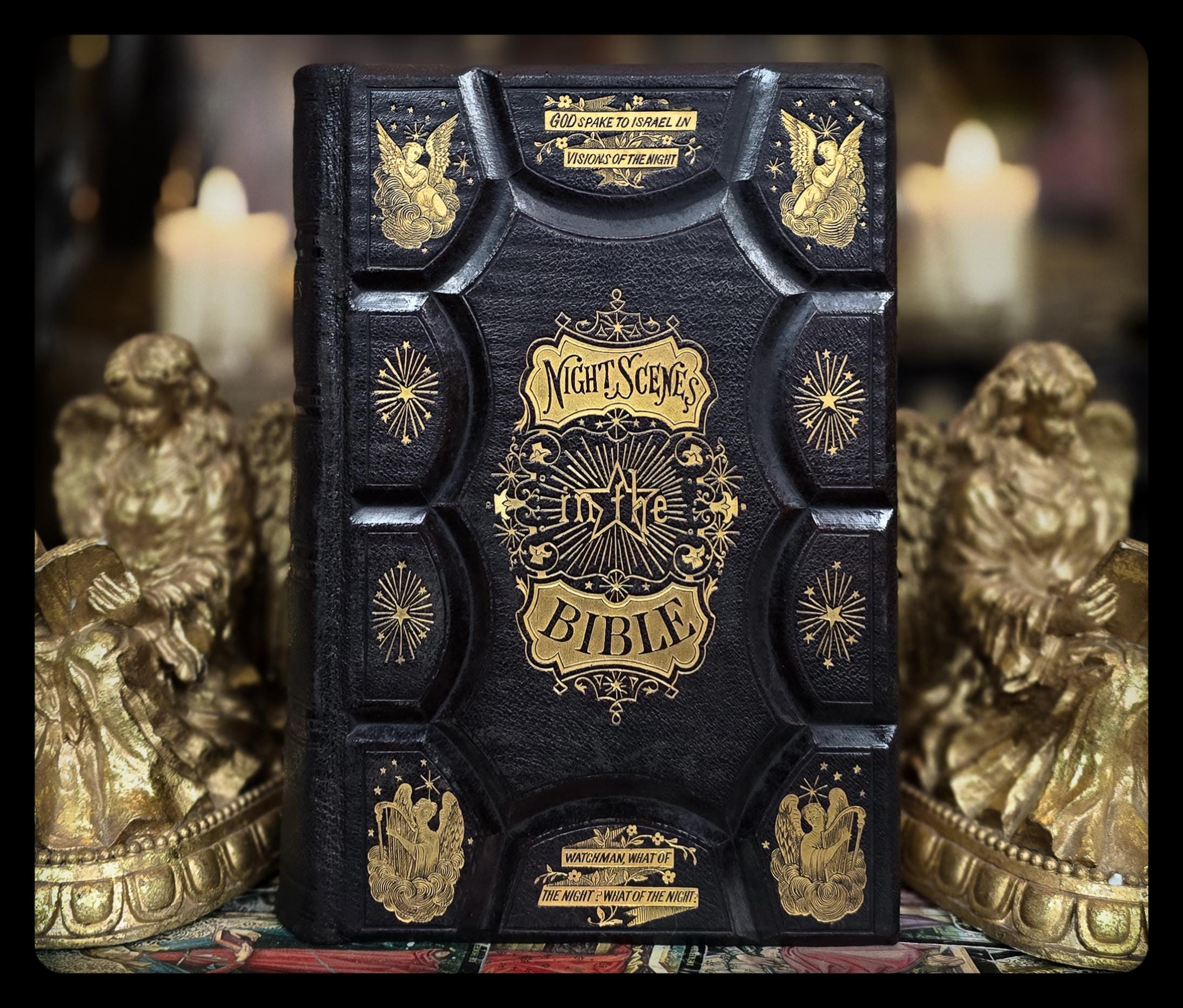 1868 Spiritual Book Bible Metaphysical Gustave Dore Angels Life After Death Prophecy Antique Esoteric Mysticism Jesus Old New Testament