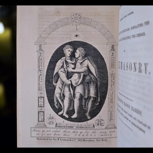 1855 Masonic Book Occult Enoch Secret Society Druid Antique Freemasonry Mythology Illuminati genre