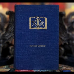 1949 Freemasonry Book Occult Secret Society Gift Ceremonies Master Masonry Look to the East Antique Vintage Masonic Masonry Book