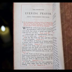 1849 Holy Prayer Book Old New Testament Spiritual Antique Catholic Christian Book Psalms
