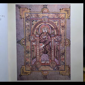 Illuminated Book of Kells Celtic Art Spiritual Book Religious Bible Jesus Christ