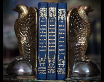 1947 Dante's Divine Comedy Book Set: Inferno, Purgatory, Paradise