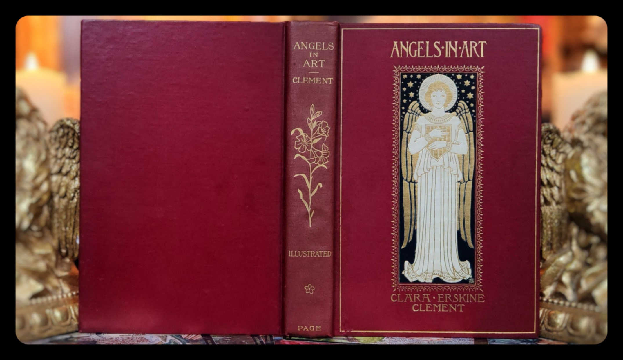 1898 Angels in Art Book, 1st Edition Victorian Spiritual History - Etsy