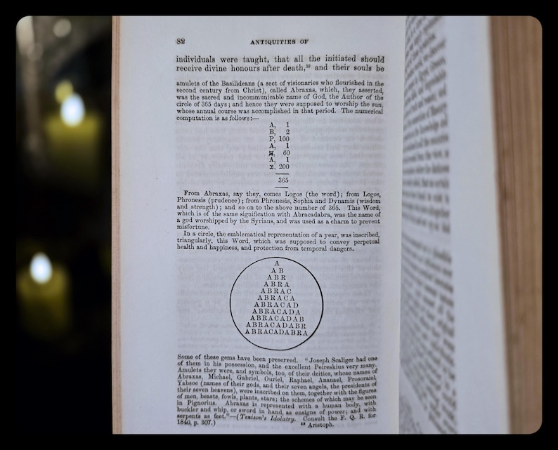 1855 Masonic Book Occult Enoch Secret Society Druid Antique Freemasonry Mythology Illuminati genre