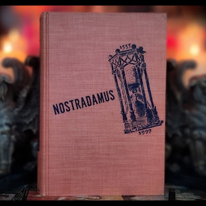 1945 NOSTRADAMUS Prophecy Astrology Clairvoyance  &quot;Very Rare&quot; Antique Vintage Occult Book Esoteric Book Metaphysical Book Mythology Visions