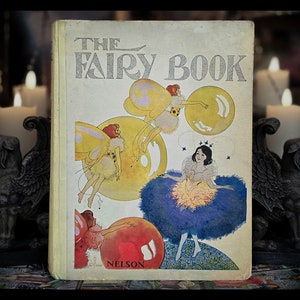 1923 FAIRY TALE BOOK (Very Rare) Cinderella Red Riding Hood Antique Vintage Beautiful Art Collection Gift Book Artwork Fairies