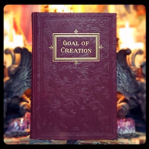 Goal of creation Metaphysical  Book Occult Book Spiritual Alchemy Book Vintage Occultism Religious