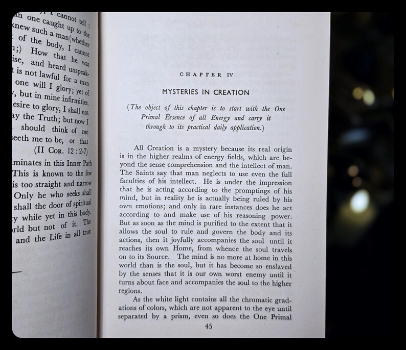 MYSTIC BIBLE Occult Metaphysical Freemasonry Kabbalah Reincarnation Atlantis Mythology Antique Vintage Esoteric Cabala Spiritual Gift