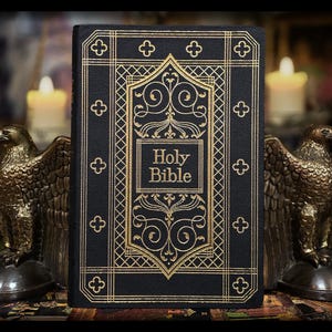 Holy Bible King James Old New Testament Spiritual Book Moses Antique Vintage Jesus Gift Metaphysical Catholic Christian Religious Jesus