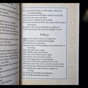 Book of Psalms King James Bible Old Testament Psalter Jesus Christ Christian Catholic Spiritual