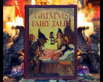 1930c GRIMMS FAIRY TALES (Super Rare) Superb Condition Witches Fairies