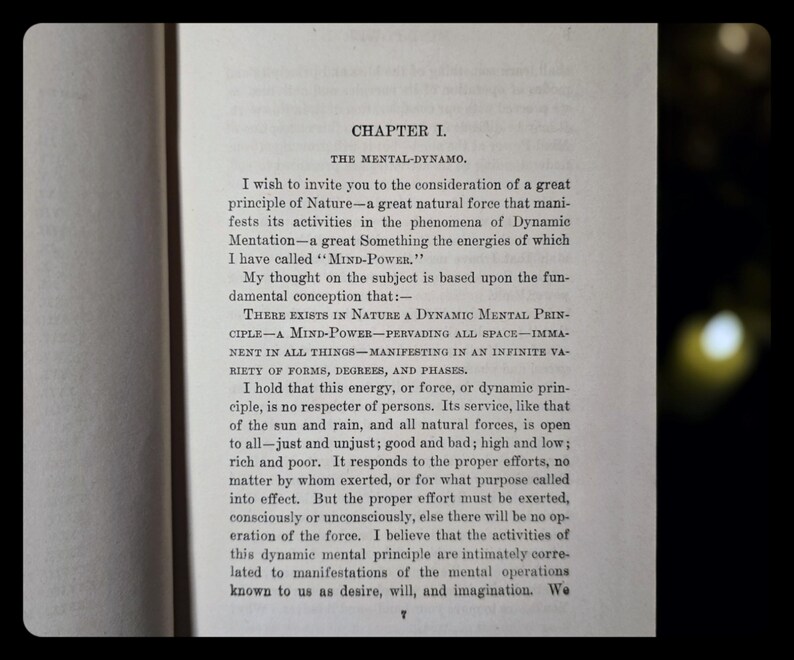Mind Power Occult Self Help Book Manifestation Metaphysical William Atkinson