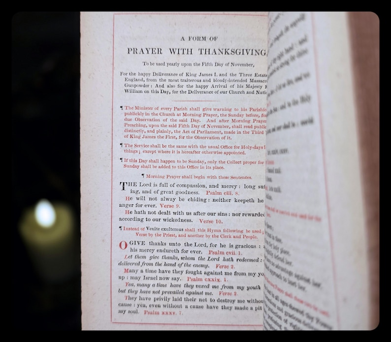 1849 Holy Prayer Book Old New Testament Spiritual Antique Catholic Christian Book Psalms