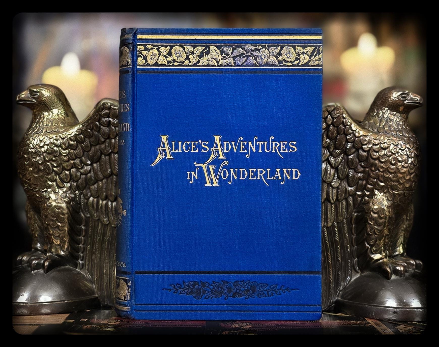 1882 Alice in Wonderland Book, John Tenniel Illustrations, Antique