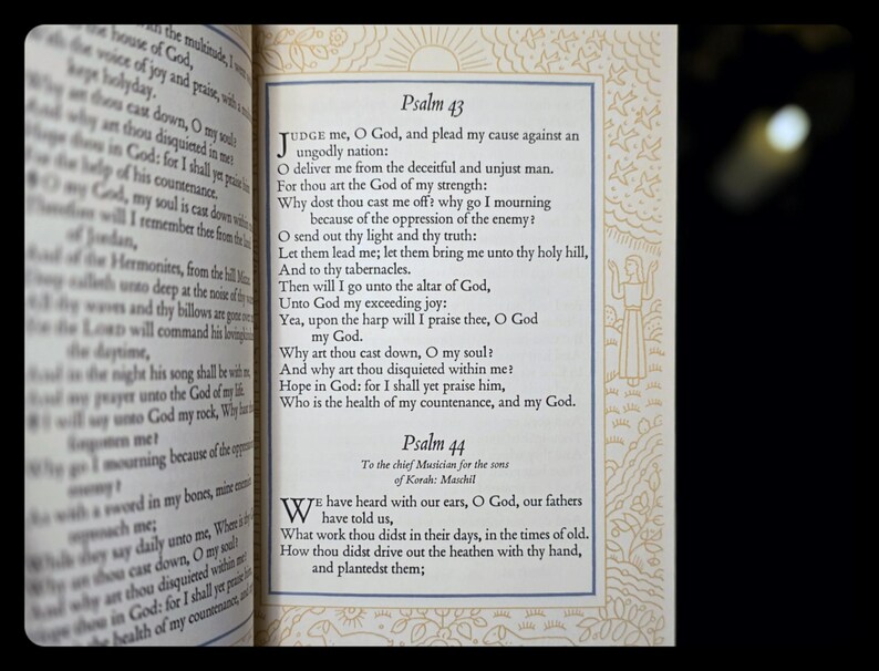 Book of Psalms King James Bible Old Testament Psalter Jesus Christ Christian Catholic Spiritual