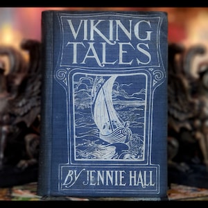 1902 Viking Tales Book Odin Thor Valhalla The Discovery of America The Norsemen Vikings Mythology Antique Vintage Art Artwork Gift Norwegian
