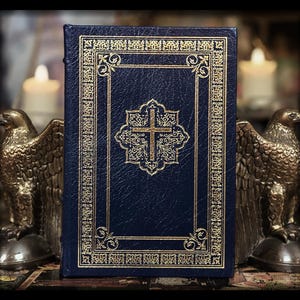 The Gospels 22K Gold Accented  Bible, Catholic Christian Spiritual Book, Hardcover New Testament Jesus